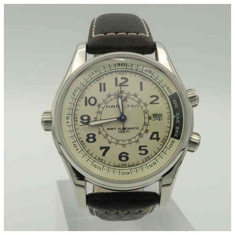 Hamilton H77525553 Watch - Khaki Navy Khaki UTC Auto