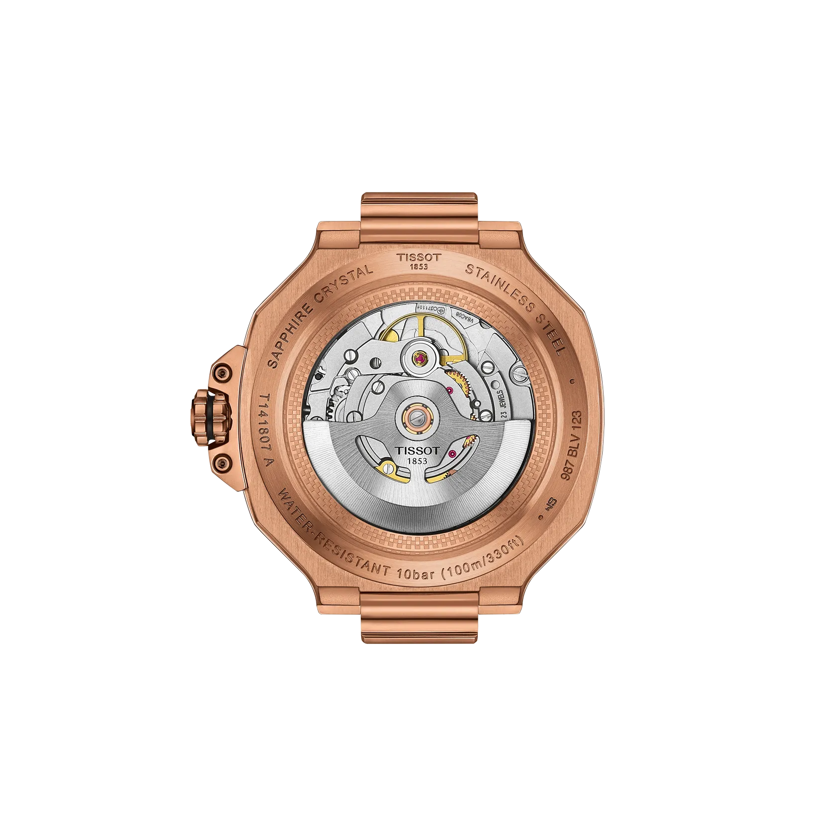 TISSOT T141.807.37.051.00 Watch - Elegant Swiss Design Stainless Steel Case Water Resistant 38mm Automatic Movement (Image 6)