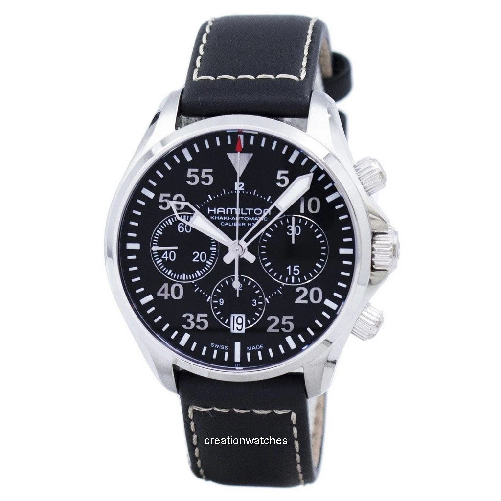 Hamilton H64666735 Watch - Khaki Aviation Khaki Pilot Auto Chrono (Image 3)