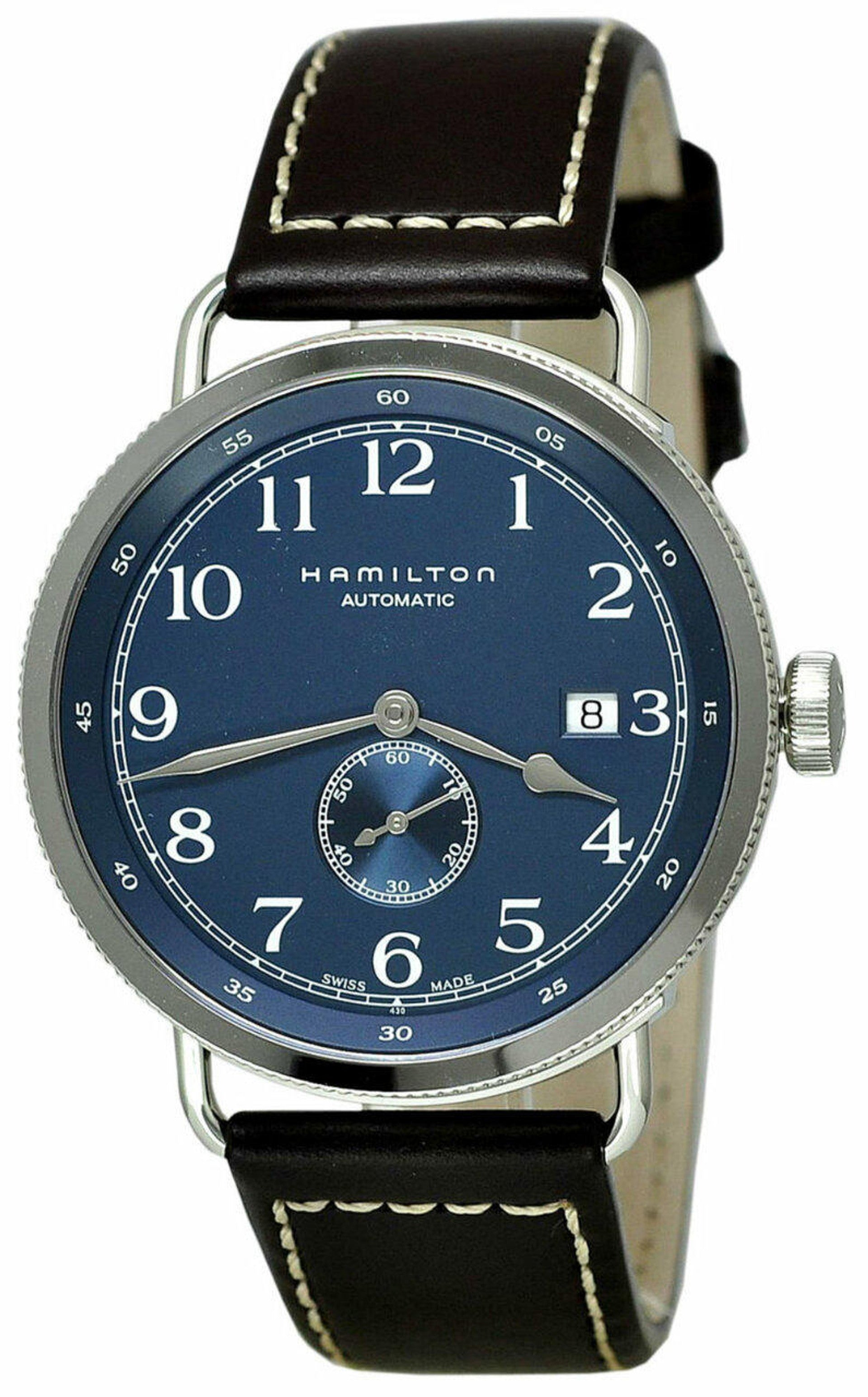 Hamilton H78455543 Watch - Khaki Navy Pioneer Small Second Auto
