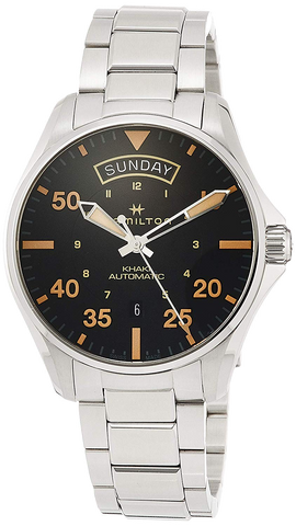 Hamilton H64645131 Watch - Khaki Aviation Day Date Auto (Image 4)