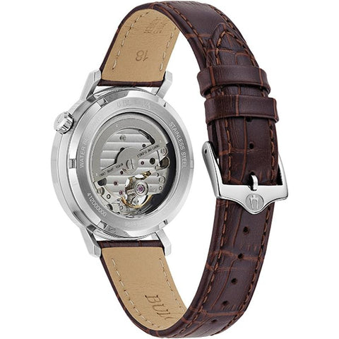 BULOVA Men's CLASSIC Aerojet with Calf Leather Band, Authentic with 3 Year Warranty 96A318