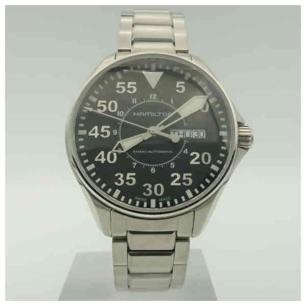 Hamilton H64425135 Watch - Khaki Aviation Khaki Pilot Day Date Auto (Image 4)