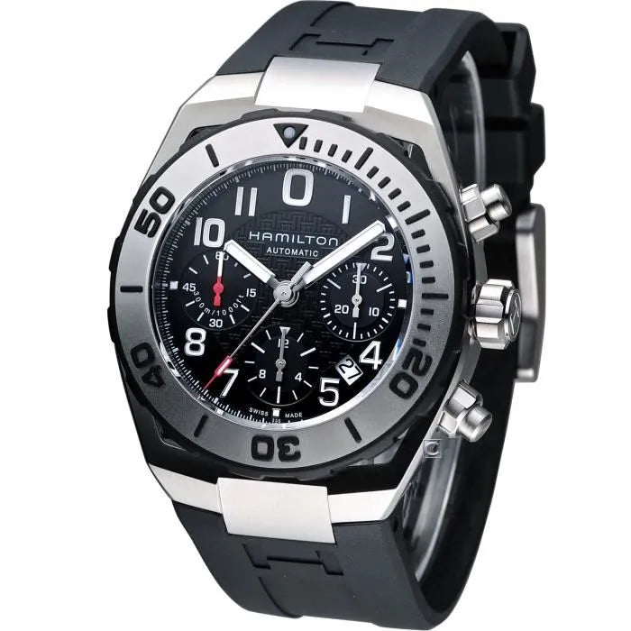 Hamilton H78716333 Watch - Khaki ネイビー Khaki Navy Sub Auto Chrono (Image 9)