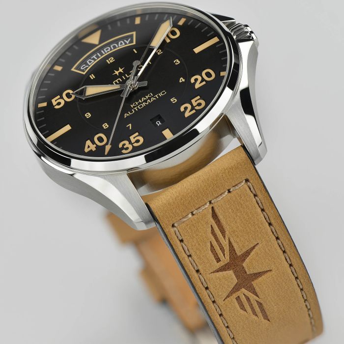 Hamilton H64645531 Watch - Khaki Aviation Day Date Auto (Image 2)