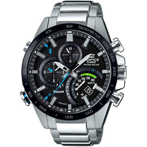 Casio Men's EDIFICE Time Traveller Metal Band EQB-501XDB-1AJF