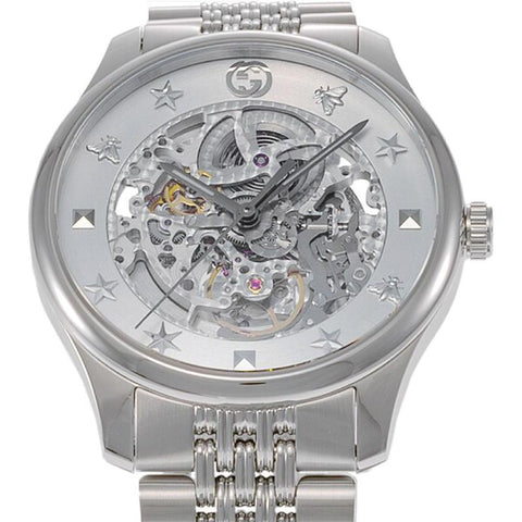 GUCCI G-Timeless 2-Year Warranty Silver YA126357 [Parallel Import]