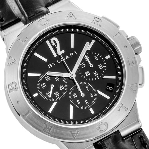 BVLGARI DG41BSLDCH Watch - DIAGONO Black Parallel Import 2-Year Warranty (Image 2)