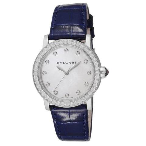 BVLGARI BBL33WSLC4D/12 Watch - Women's Alligator Belt Parallel Import 2-Year Warranty