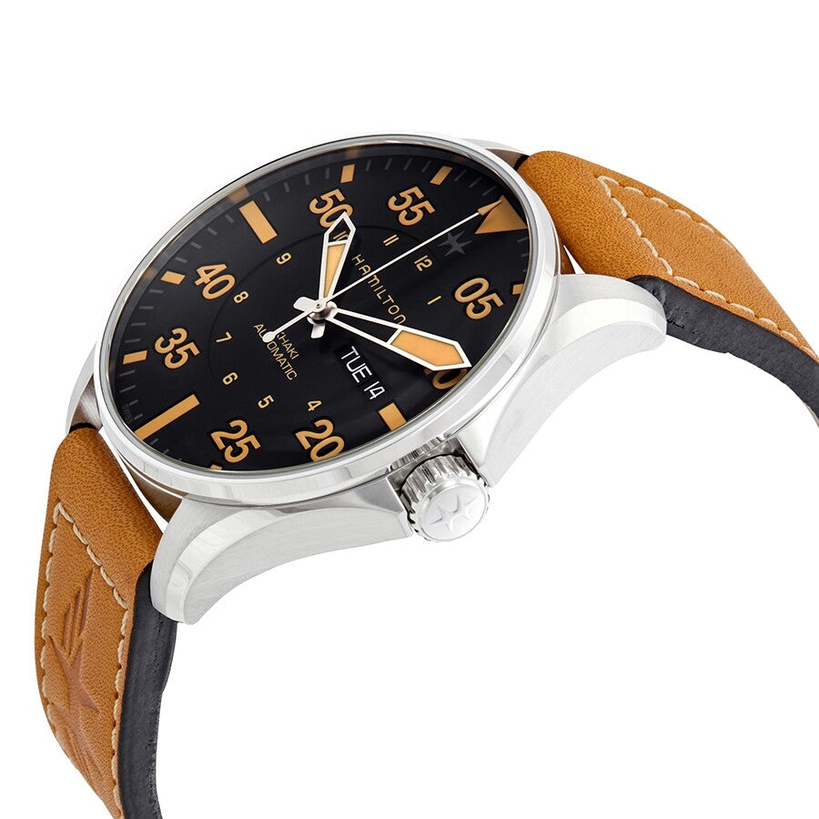 Hamilton H64725531 Watch - Khaki Aviation Pilot Day Date Auto (Image 3)