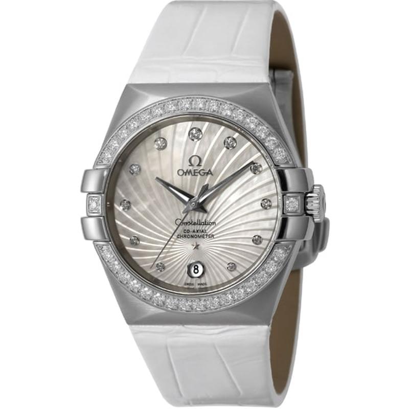 OMEGA 123.18.35.20.55.001 Watch - Ladies Omega Constellation CO-AXIAL White Pearl Parallel Import 5-Year Warranty