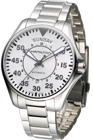 Hamilton H64615155 Watch - Khaki Aviation Pilot Day Date Auto (Image 4)