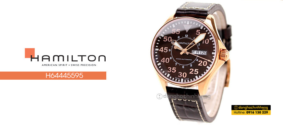 Hamilton H64445595 Watch - Khaki Aviation Khaki Pilot Auto (Image 7)