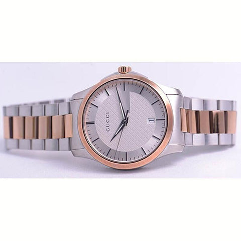 GUCCI G-Timeless 2-Year Warranty YA126447 Silver [Parallel Import