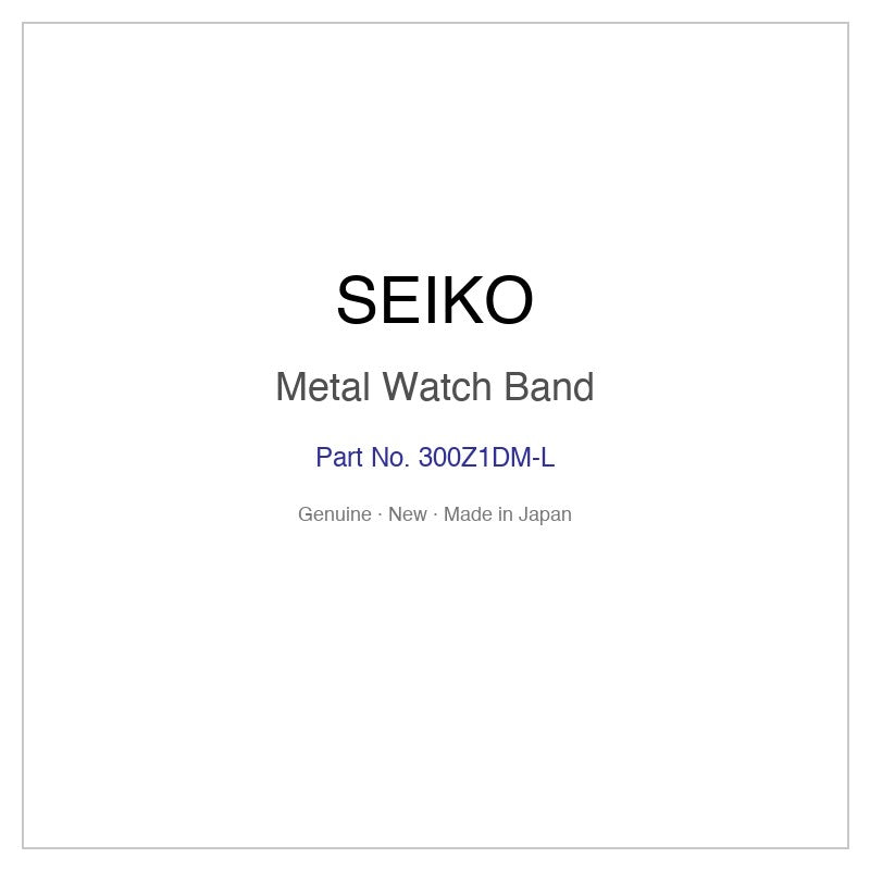SEIKO 300Z1DM-L Metal Watch Band for SNZG17J1 SNZG17JC and More Models