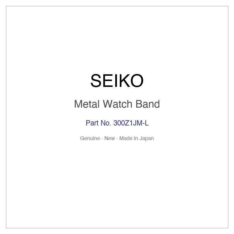 SEIKO 300Z1JM-L Metal Watch Band for SNZG03K1 SNZG05K1 SNZG13K1 and More Models