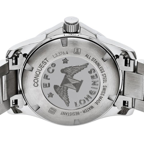 Longines Conquest 2-Year Warranty Silver L3.376.4.16.6 [Parallel Import]