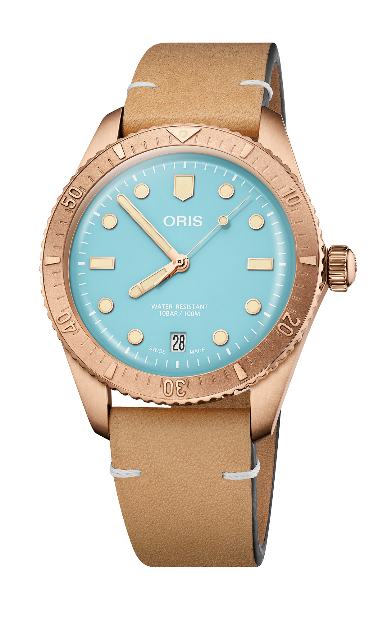 Oris 01-733-7771-3155-07-3-19-02BRS Watch - Divers Sixty-Five Cotton Candy (Image 6)