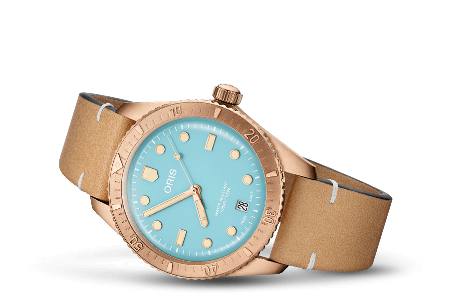 Oris 01-733-7771-3155-07-3-19-02BRS Watch - Divers Sixty-Five Cotton Candy
