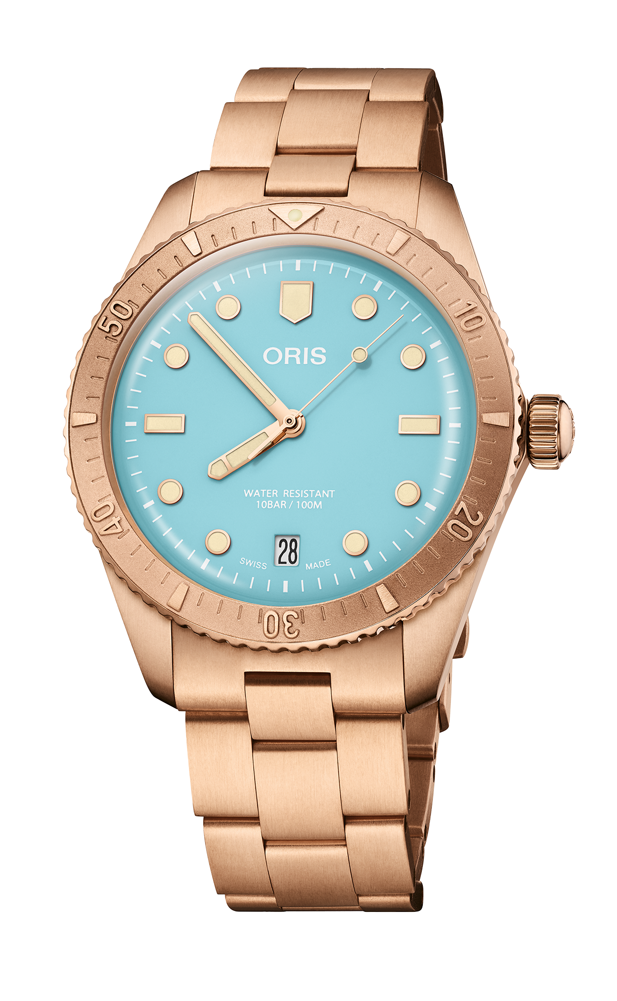 Oris 01-733-7771-3155-07-3-19-02BRS Watch - Divers Sixty-Five Cotton Candy (Image 4)