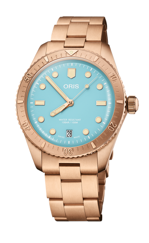 Oris 01-733-7771-3155-07-3-19-02BRS Watch - Divers Sixty-Five Cotton Candy (Image 4)