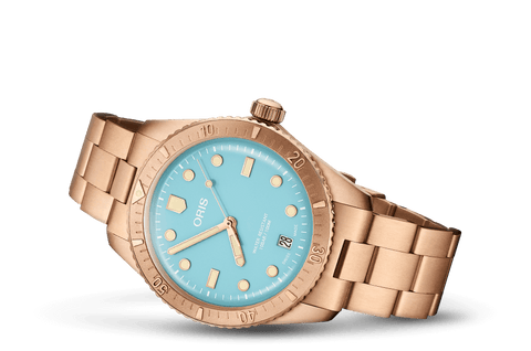 Oris 01-733-7771-3155-07-3-19-02BRS Watch - Divers Sixty-Five Cotton Candy (Image 2)
