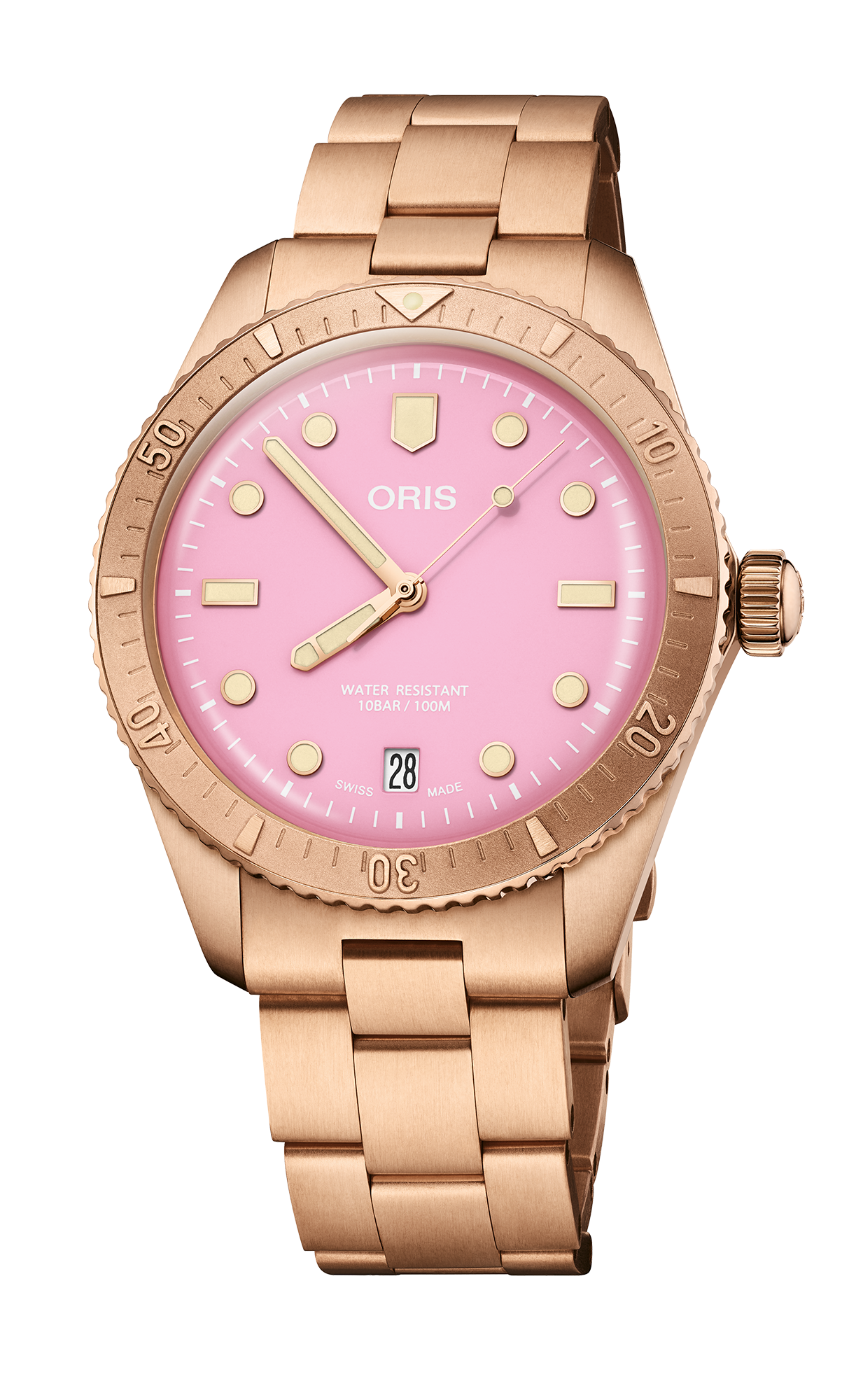 Oris 01-733-7771-3158-07-3-19-04BRS Watch - Divers Sixty-Five Cotton Candy (Image 4)
