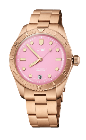 Oris 01-733-7771-3158-07-3-19-04BRS Watch - Divers Sixty-Five Cotton Candy (Image 4)