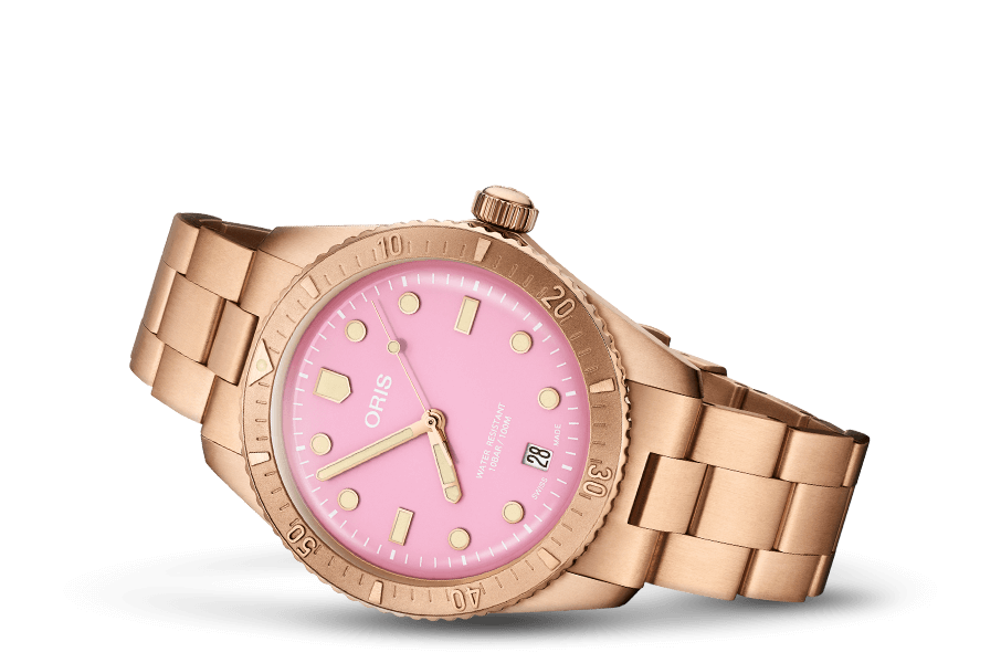 Oris 01-733-7771-3158-07-3-19-04BRS Watch - Divers Sixty-Five Cotton Candy (Image 2)
