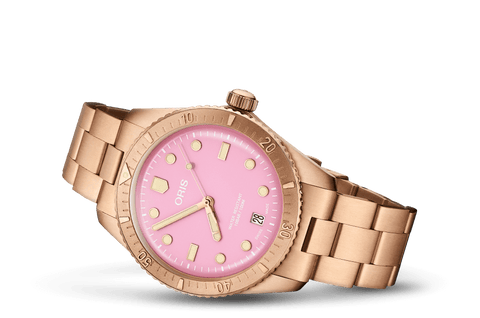 Oris 01-733-7771-3158-07-3-19-04BRS Watch - Divers Sixty-Five Cotton Candy (Image 2)