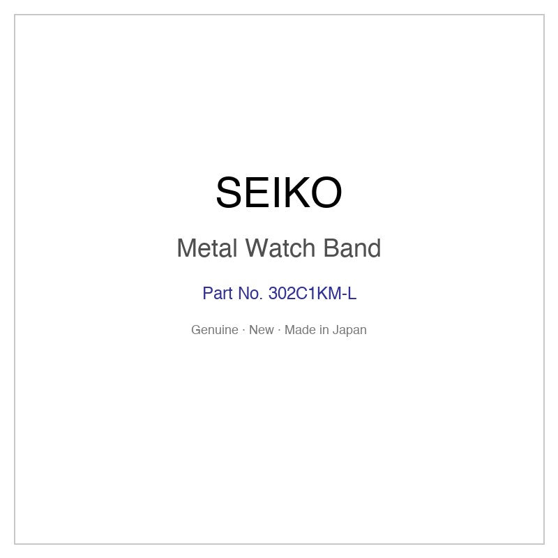 SEIKO 302C1KM-L Metal Watch Band for SNZH60J1 SNZH60K1 and More Models