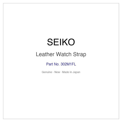 SEIKO 302M1FL Leather Watch Strap for SKZ290J1 SKZ290JC SSA046J1 and More Models