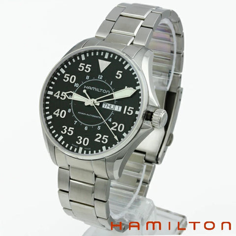 Hamilton H64425135 Watch - Khaki Aviation Khaki Pilot Day Date Auto (Image 5)
