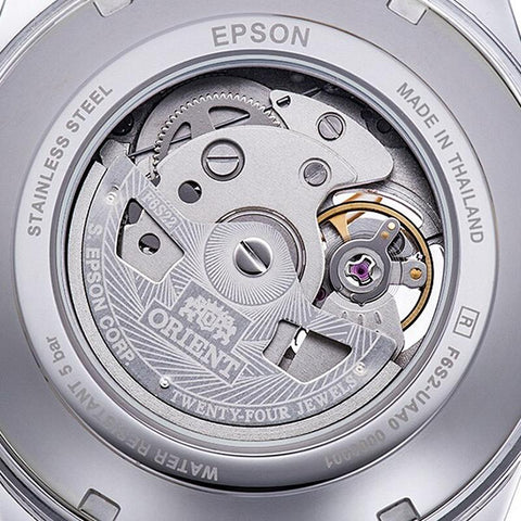 Orient Men's Contemporary Semi-Skeleton Automatic Watch with Metal Band RN-AR0008E