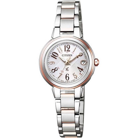 CITIZEN ES9434-53X Watch - Women's xC Eco-Drive Radio-Controlled Stainless Steel Line Happy Flight Series Watch