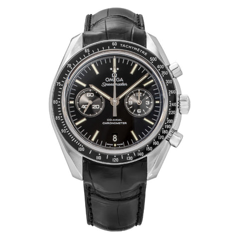OMEGA 31193445101002 Speedmaster Two Counters 5-Year Warranty Black Dial Chronograph Stainless Steel