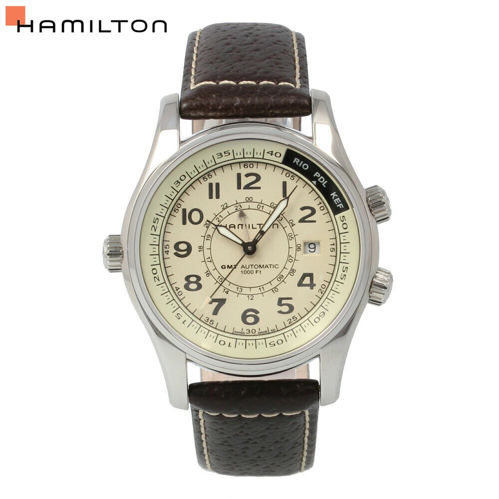 Hamilton H77525553 Watch - Khaki Navy Khaki UTC Auto (Image 4)