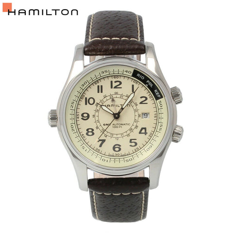 Hamilton H77525553 Watch - Khaki Navy Khaki UTC Auto (Image 4)