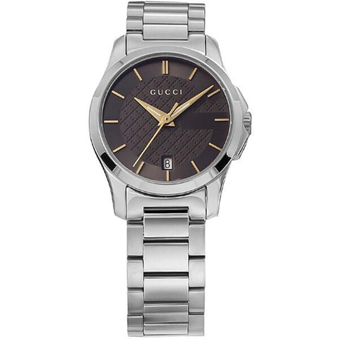 GUCCI G-Timeless 2-Year Warranty Brown YA126529 [Parallel Import]