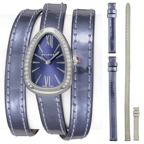 BVLGARI SPS27C3SDL/4T Watch - Women's Leather Belt, Parallel Import, 2-Year Warranty