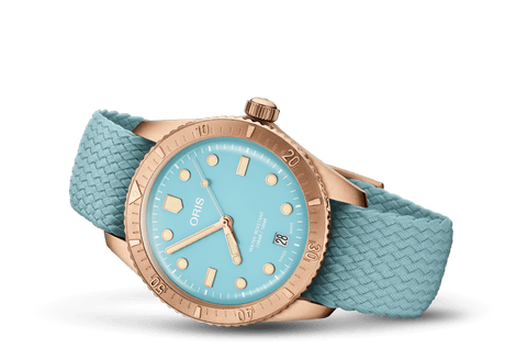 Oris 01-733-7771-3155-07-3-19-02BRS Watch - Divers Sixty-Five Cotton Candy (Image 3)