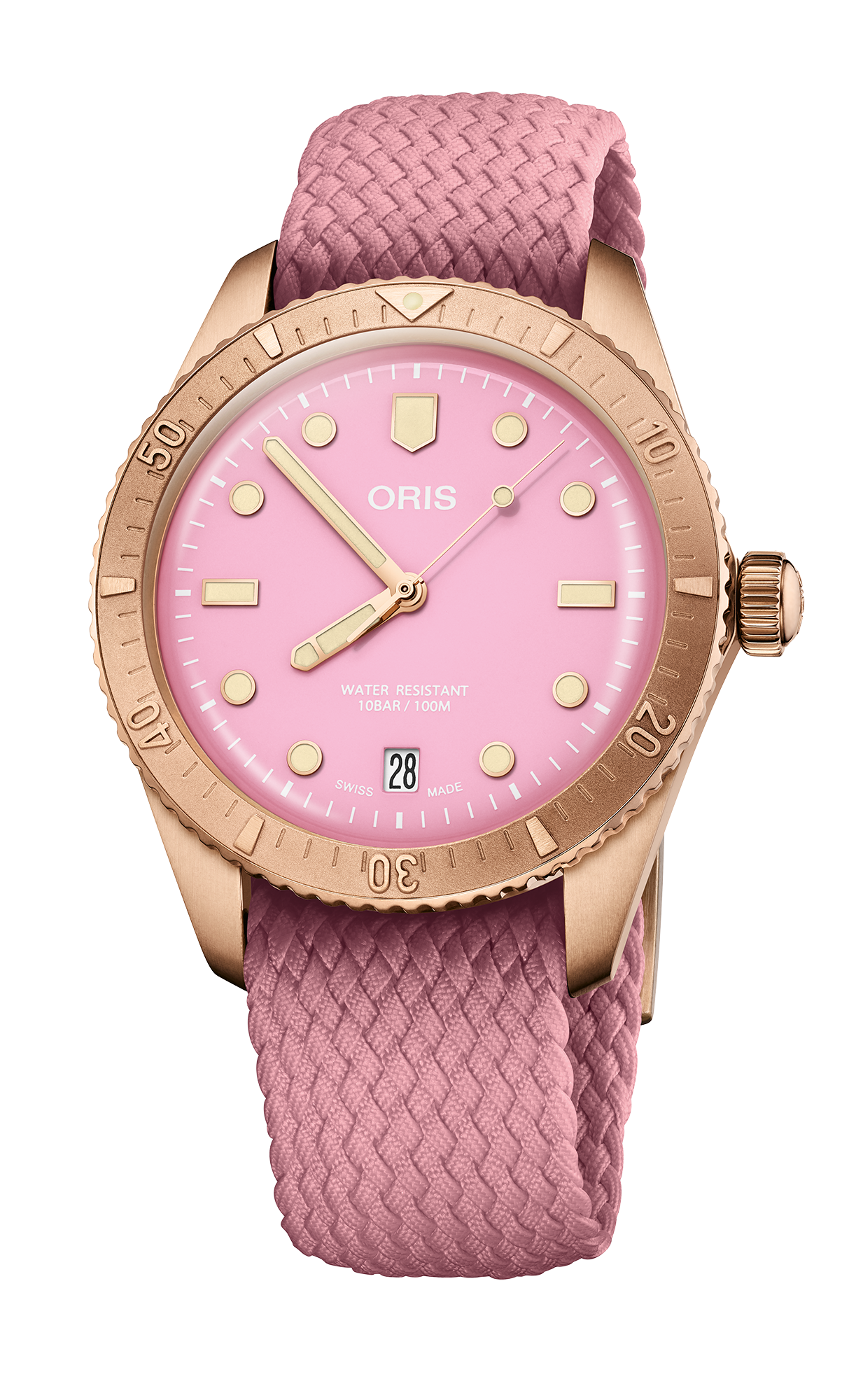 Oris 01-733-7771-3158-07-3-19-04BRS Watch - Divers Sixty-Five Cotton Candy (Image 5)