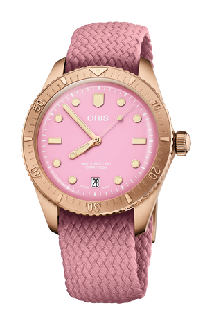 Oris 01-733-7771-3158-07-3-19-04BRS Watch - Divers Sixty-Five Cotton Candy (Image 5)