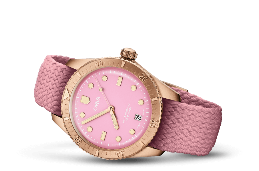 Oris 01-733-7771-3158-07-3-19-04BRS Watch - Divers Sixty-Five Cotton Candy (Image 3)