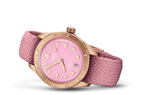 Oris 01-733-7771-3158-07-3-19-04BRS Watch - Divers Sixty-Five Cotton Candy (Image 3)