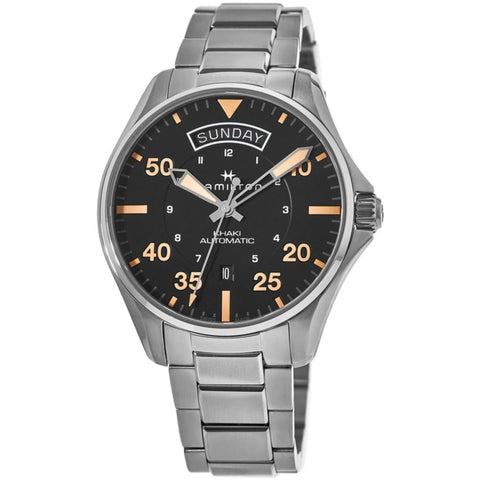 Hamilton H64645131 Watch - Khaki Aviation Day Date Auto