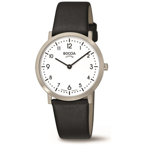 3335-01 1 Slim Collection Elegant Design Leather Strap Quartz Movement Water Resistant Stylish Timepiece