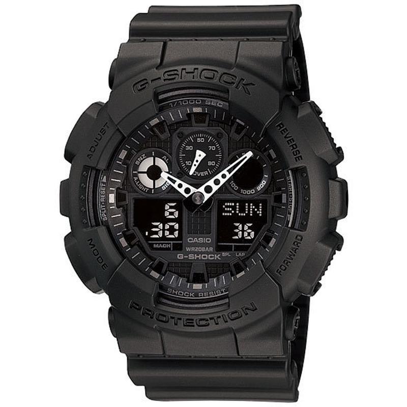 CASIO GA-100-1A1JF Watch - Men's G-SHOCK Quartz Black Watch