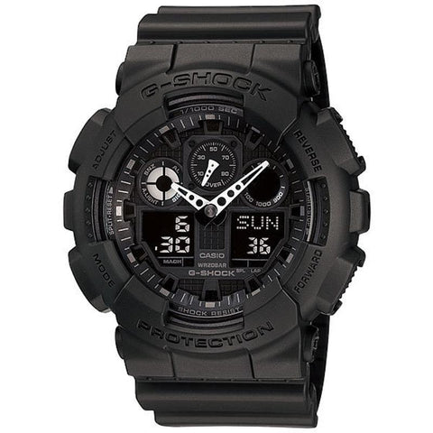 CASIO GA-100-1A1JF Watch - Men's G-SHOCK Quartz Black Watch