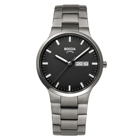 364903 BOCCIA TITANIUM QT Men's Bracelet Elegant Design Lightweight Titanium Hypoallergenic Durable Construction